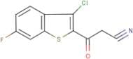 3-(3-Chloro-6-fluoro-1-benzothien-2-yl)-3-oxopropanenitrile
