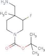 tert-Butyl 4-(aminomethyl)-3-fluoro-4-methylpiperidine-1-carboxylate