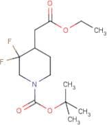 tert-Butyl 4-(2-ethoxy-2-oxoethyl)-3,3-difluoropiperidine-1-carboxylate