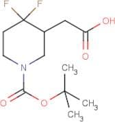2-(1-(tert-Butoxycarbonyl)-4,4-difluoropiperidin-3-yl)acetic acid