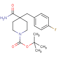 tert-Butyl 4-carbamoyl-4-(4-fluorobenzyl)piperidine-1-carboxylate
