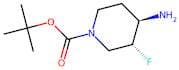 tert-Butyl 3,4-trans-4-amino-3-fluoropiperidine-1-carboxylate racemate
