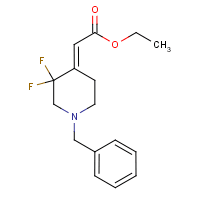 Ethyl 2-(1-benzyl-3,3-difluoropiperidin-4-ylidene)acetate