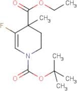 1-tert-Butyl 4-ethyl 5-fluoro-4-methyl-3,4-dihydropyridine-1,4(2H)-dicarboxylate
