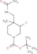 tert-Butyl 4-(acetamidomethyl)-3-fluoro-4-methylpiperidine-1-carboxylate