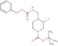 tert-Butyl 4-((benzyloxycarbonylamino)methyl)-3-fluoropiperidine-1-carboxylate