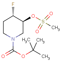 tert-Butyl (3.4)-trans-4-fluoro-3-(methylsulfonyloxy)piperidine-1-carboxylate