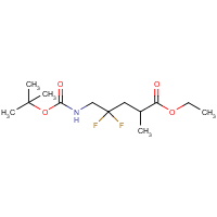 Ethyl 5-(tert-butoxycarbonylamino)-4,4-difluoro-2-methylpentanoate