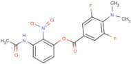 3-Acetamido-2-nitrophenyl 4-(dimethylamino)-3,5-difluorobenzoate