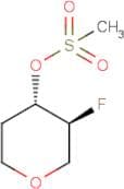 trans-3-Fluoro-tetrahydro-2H-pyran-4-yl methanesulfonate racemate