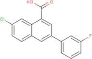 7-Chloro-3-(3-fluorophenyl)naphthalene-1-carboxylic acid