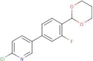 5-(4-(1,3-Dioxan-2-yl)-3-fluorophenyl)-2-chloropyridine