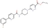 Ethyl 6-(4-(6-(3-fluorophenyl)pyridine-3-carboxamido)piperidin-1-yl)pyridazine-3-carboxylate