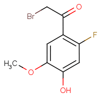 2-Fluoro-4-hydroxy-5-methoxyphenacyl bromide