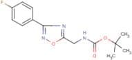 5-(tert-Butyloxycarbonyamino)methyl-3-(4-fluorophenyl)-[1,2,4]oxadiazole