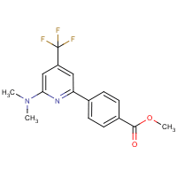 4-(6-Dimethylamino-4-trifluoromethyl-pyridin-2-yl)-benzoic acid methyl ester