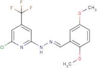 N-(6-Chloro-4-trifluoromethyl-pyridin-2-yl)-N'-[1-(2,5-dimethoxy-phenyl)-meth-(E)-ylidene]-hydrazi…