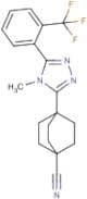 4-(4-Methyl-5-(2-(trifluoromethyl)phenyl)-4H-1,2,4-triazol-3-yl)bicyclo[2.2.2]octane-1-carbonitrile