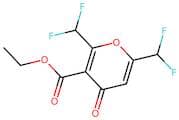 3-Carbethoxy-2,6-bis(difluoromethyl)-4H-pyran-4-one
