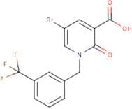 5-Bromo-2-oxo-1-[3-(trifluoromethyl)benzyl]-1,2-dihydro-3-pyridinecarboxylic acid