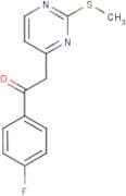1-(4-Fluorophenyl)-2-(2-(methylthio)pyrimidin-4-yl)ethanone