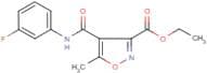 Ethyl 4-[(3-fluoroanilino)carbonyl]-5-methylisoxazole-3-carboxylate
