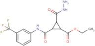Ethyl 2-(hydrazinocarbonyl)-3-([3-(trifluoromethyl)anilino]carbonyl)cyclopropanecarboxylate