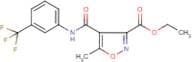 Ethyl 5-methyl-4-{[3-(trifluoromethyl)anilino]carbonyl}isoxazole-3-carboxylate
