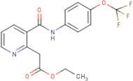 Ethyl 2-(3-{[4-(trifluoromethoxy)anilino]carbonyl}pyridin-2-yl)acetate