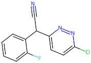 2-(6-Chloro-3-pyridazinyl)-2-(2-fluorophenyl)acetonitrile