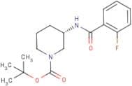 (3S)-3-[(2-Fluorobenzoyl)amino]piperidine, N1-BOC protected