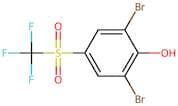 2,6-Dibromo-4-[(trifluoromethyl)sulphonyl]phenol