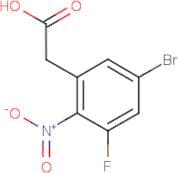 5-Bromo-3-fluoro-2-nitrophenylacetic acid