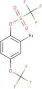 2-Bromo-4-(trifluoromethoxy)phenyl trifluoromethanesulphonate
