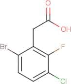 6-Bromo-3-chloro-2-fluorophenylacetic acid