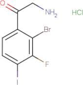 2-Bromo-3-fluoro-4-iodophenacylamine hydrochloride