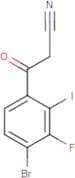 4-Bromo-3-fluoro-2-iodobenzoylacetonitrile