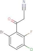 6-Bromo-3-chloro-2-fluorobenzoylacetonitrile