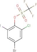 4-Bromo-2-chloro-6-iodophenyl trifluoromethanesulphonate