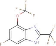 6-Fluoro-4-(trifluoromethoxy)-2-(trifluoromethyl)-1H-benzimidazole
