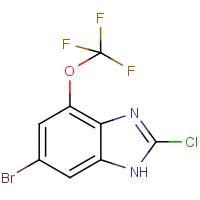 6-Bromo-2-chloro-4-(trifluoromethoxy)-1H-1,3-benzimidazole