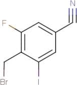 4-(Bromomethyl)-3-fluoro-5-iodobenzonitrile