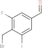 4-(Bromomethyl)-3-fluoro-5-iodobenzaldehyde