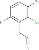 3-Bromo-2-chloro-6-fluorophenylacetonitrile