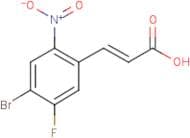 4-Bromo-5-fluoro-2-nitrocinnamic acid