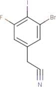 3-Bromo-5-fluoro-4-iodophenylacetonitrile