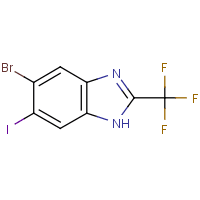 5-Bromo-6-iodo-2-(trifluoromethyl)-1H-benzimidazole