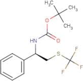 tert-Butyl (R)-(1-phenyl-2-((trifluoromethyl)thio)ethyl)carbamate