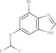 4-Bromo-6-[(difluoromethyl)thio]-1H-benzimidazole