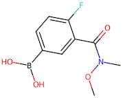 4-Fluoro-3-[(N-methoxy-N-methyl)carbamoyl]benzeneboronic acid